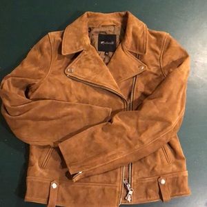Madewell suede bomber jacket